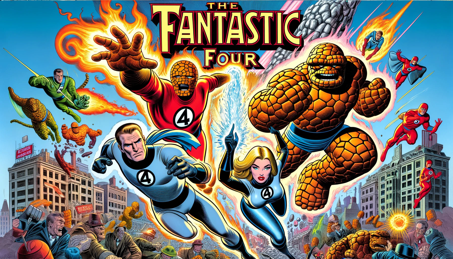 ¿Conoces las historietas de las legendarias aventuras de Los Cuatro Fantásticos?