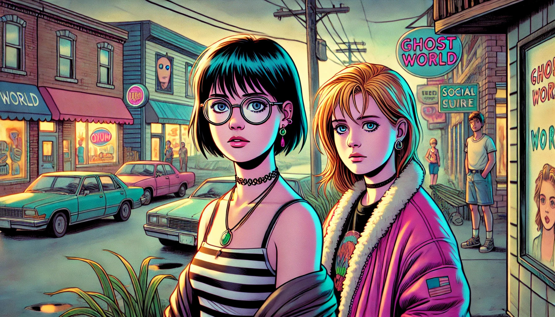 Descubre a dos chicas y sus personalidades en el cómic Ghost World