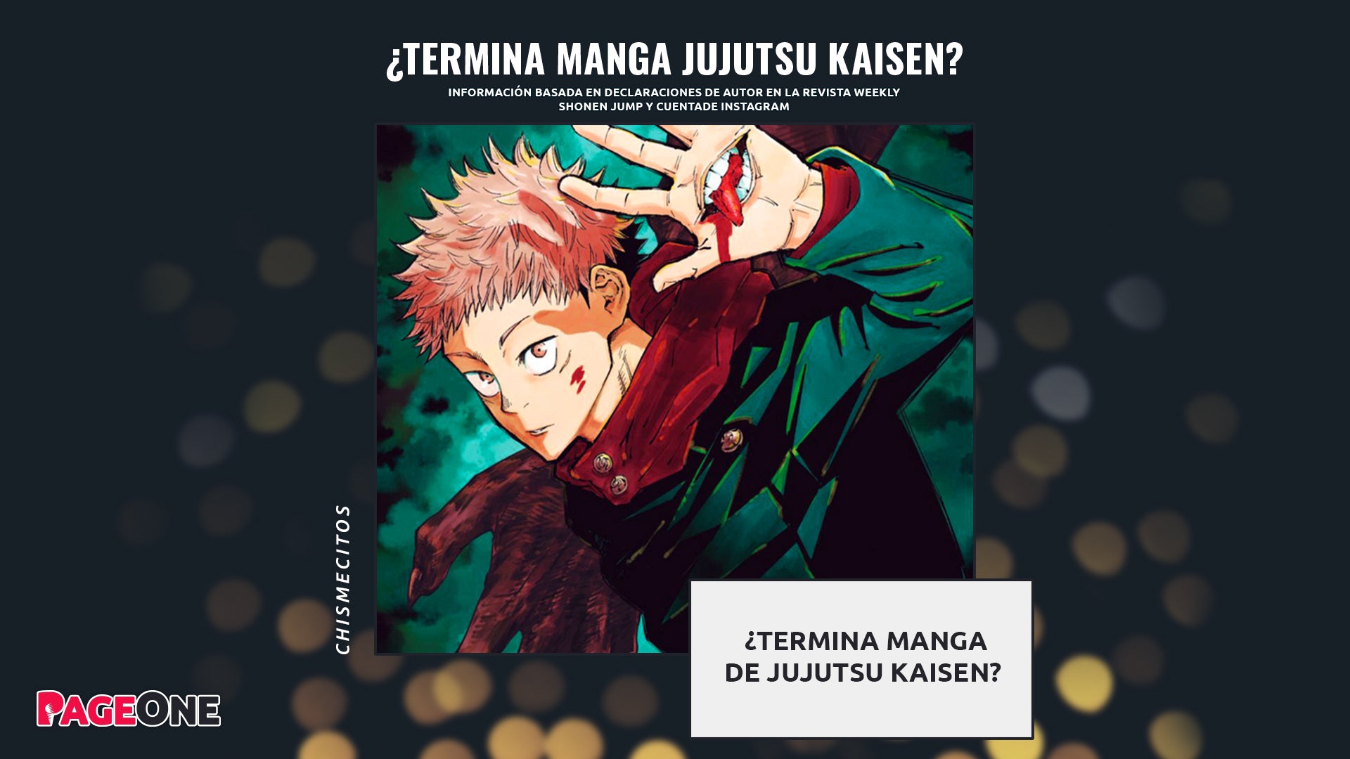 ¿Termina manga de Jujutsu Kaisen?
