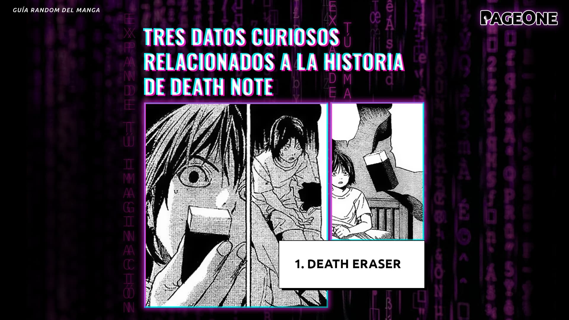 Tres datos curiosos relacionado a la historia de Death Note