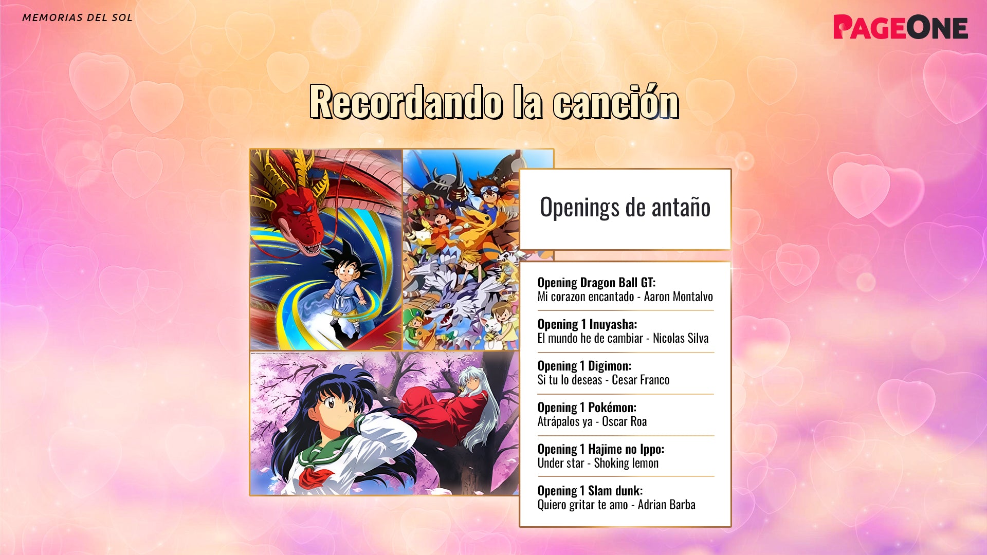 Recordando la canción