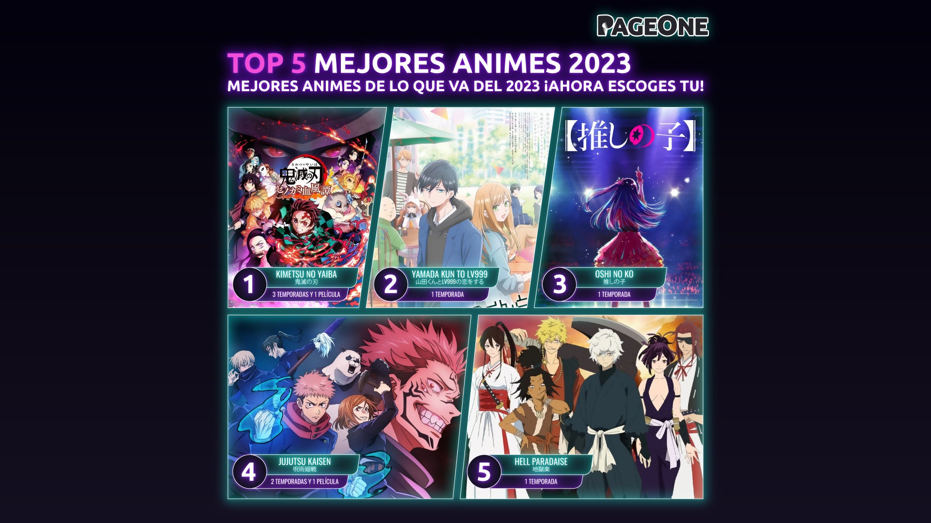 Mejores animes de lo que va del 2023 ¡Ahora escoges tu!