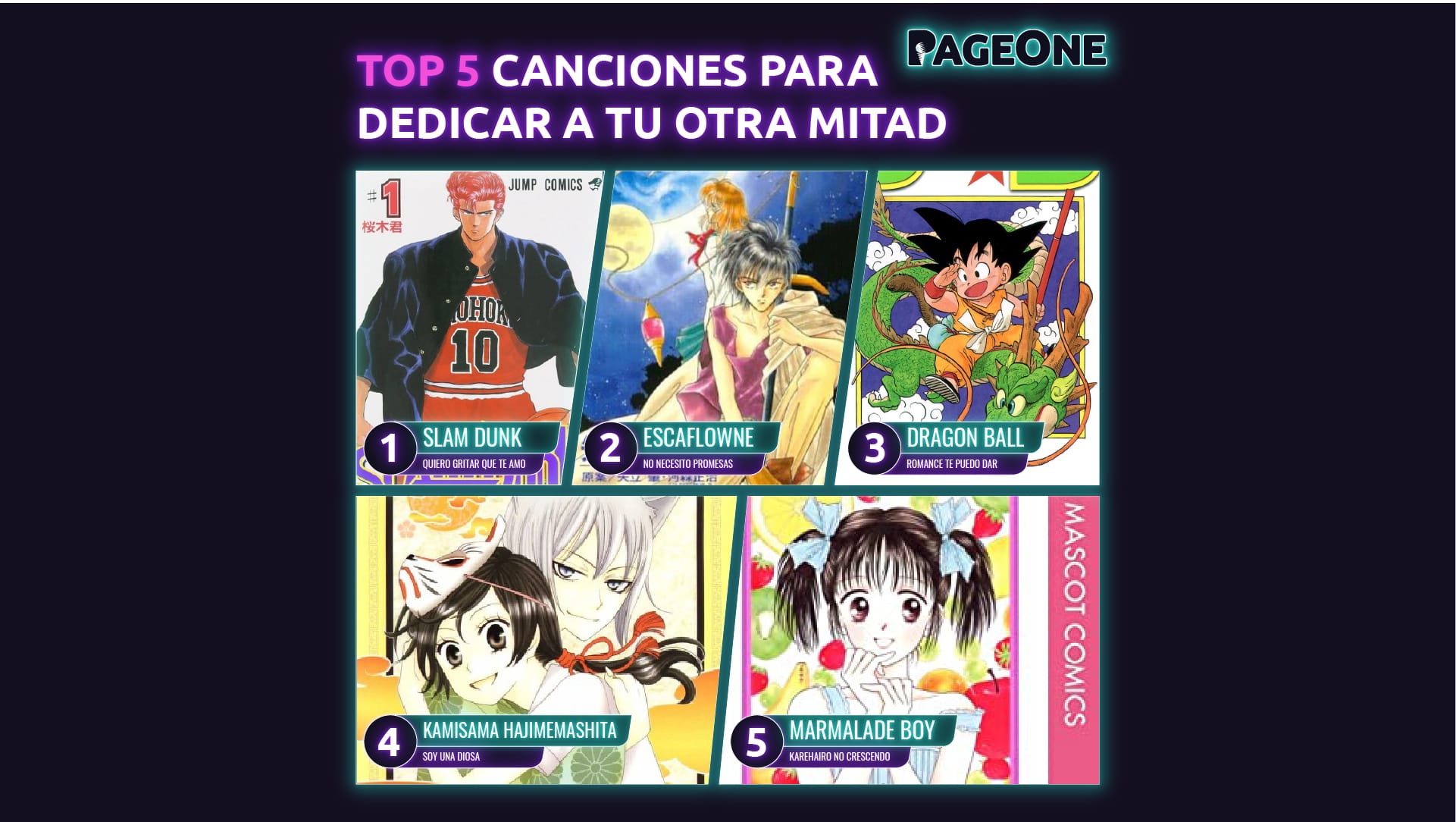 5 Canciones para dedicar a tu otra mitad