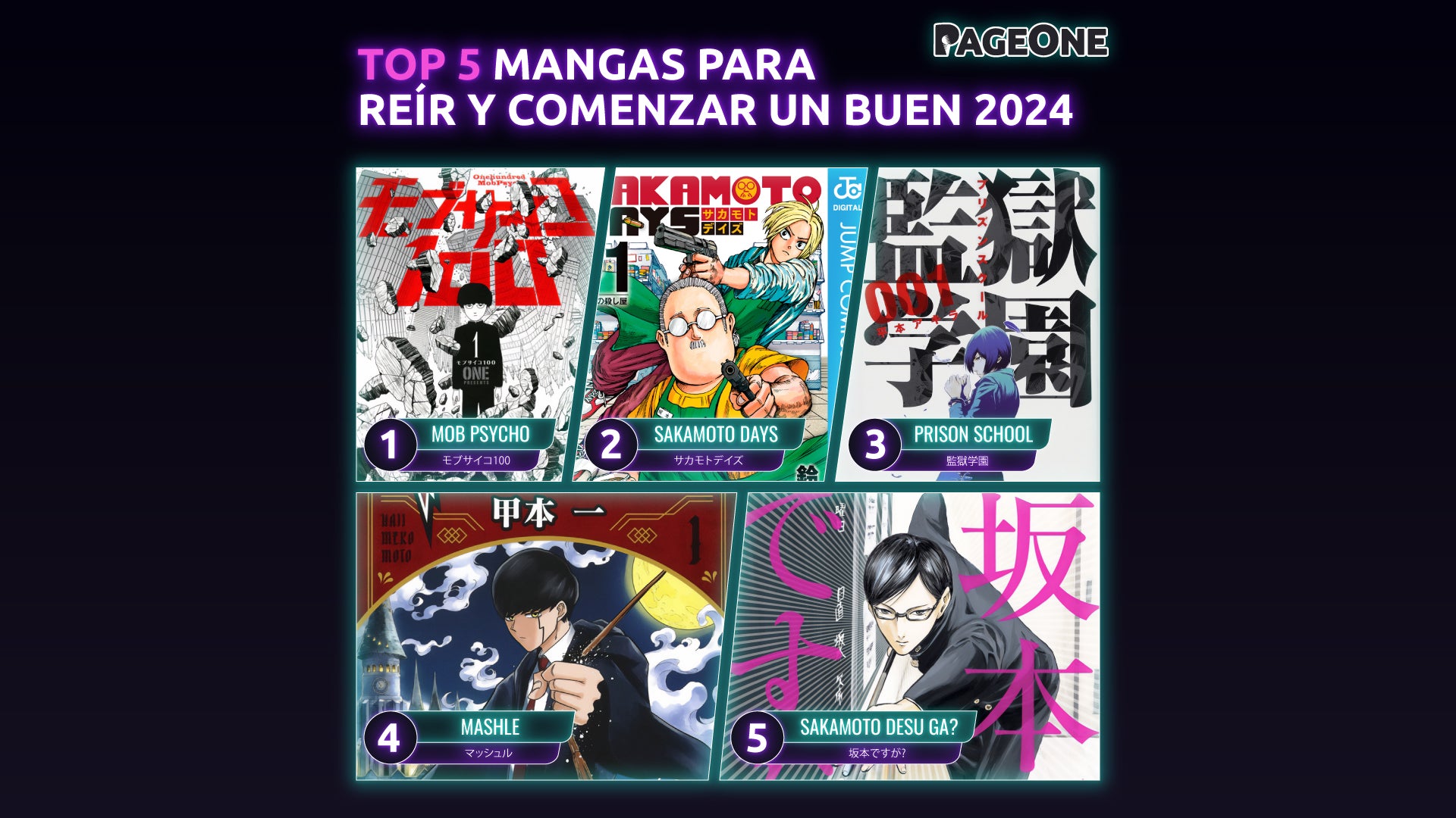 Top 5 Mangas Para Reír y Comenzar un Buen 2024