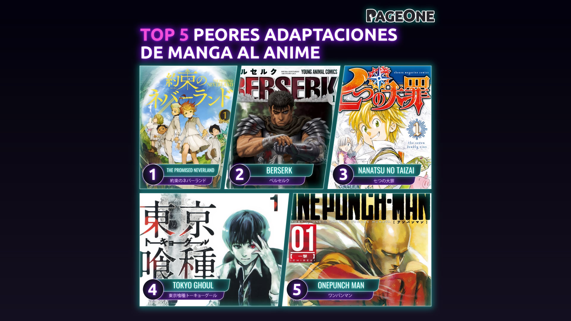 Top 5 Peores Adaptaciones de Manga al Anime