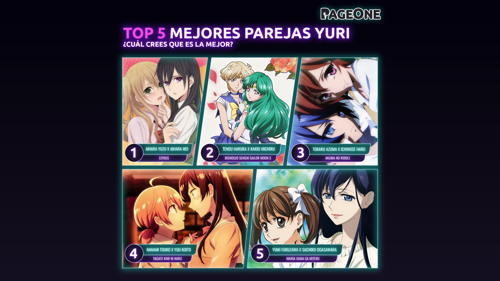 Mejores parejas Yuri