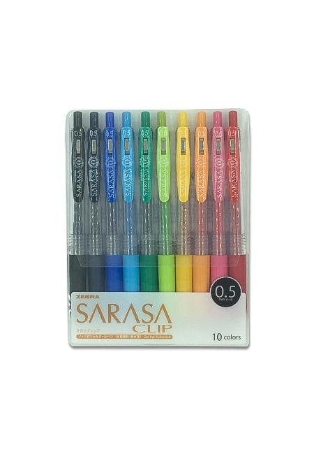 Lápices Zebra - Sarasa Clip Gel - 10 Colores (Recompensa)